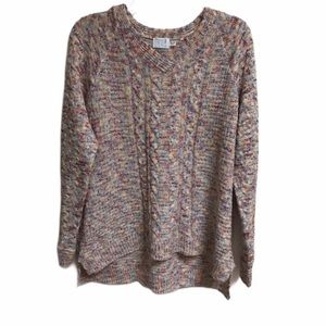 Time & Tru Confetti Knit Sweater